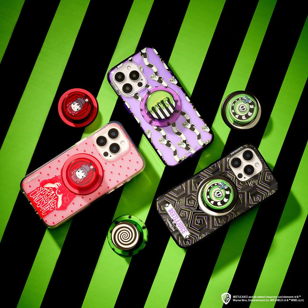 Foto 8 pulgar | Soporte Para Teléfono Popsockets, Redondo, Compatible Con Magsafe, Beetlejuice - Venta Internacional.