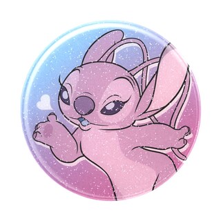 Foto 4 | Phone Grip Popsockets Disney Stitch Con Purpurina Y Besos De Ángel - Venta Internacional.