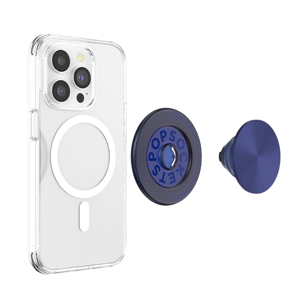 Foto 5 pulgar | Empuñadura Para Teléfono Con Soporte Expandible Popsockets, Azul Marino Francés - Venta Internacional.