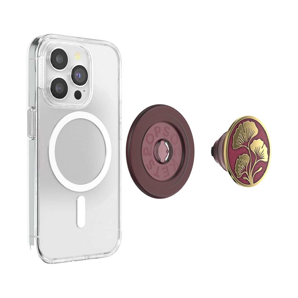 Foto 4 pulgar | Phone Grip Popsockets Compatibles Con Magsafe Ginkgo Oxblood - Venta Internacional.