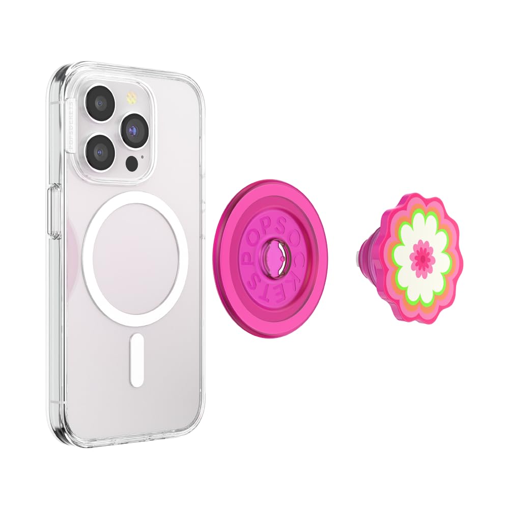 Foto 3 | Empuñadura De Teléfono Popsockets Redonda Compatible Con Magsafe Pink - Venta Internacional.