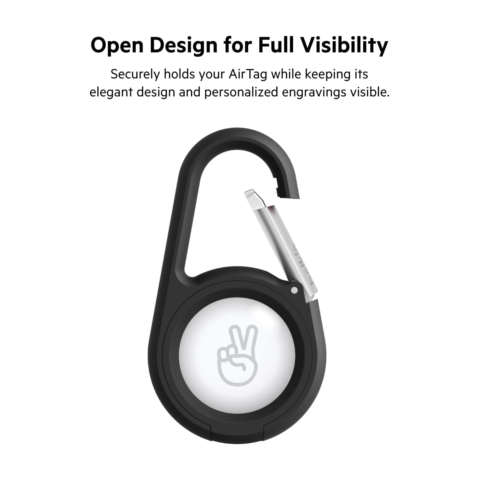 Foto 6 pulgar | Soporte Seguro Airtag Belkin Con Llavero Y Mosquetón Negro, Paquete De 4 - Venta Internacional.