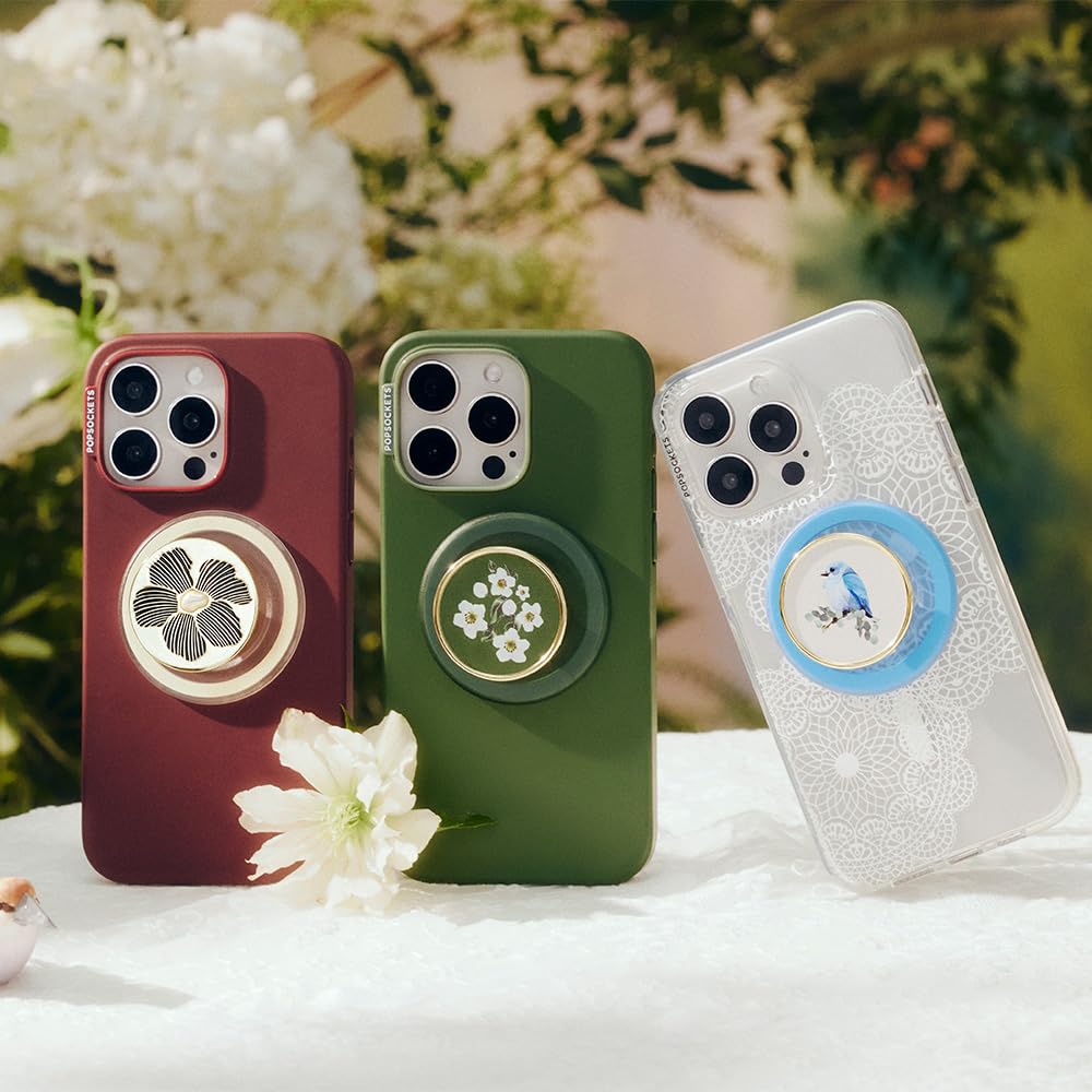 Foto 7 pulgar | Phone Grip Popsockets Compatibles Con Magsafe Floral Relief - Venta Internacional.
