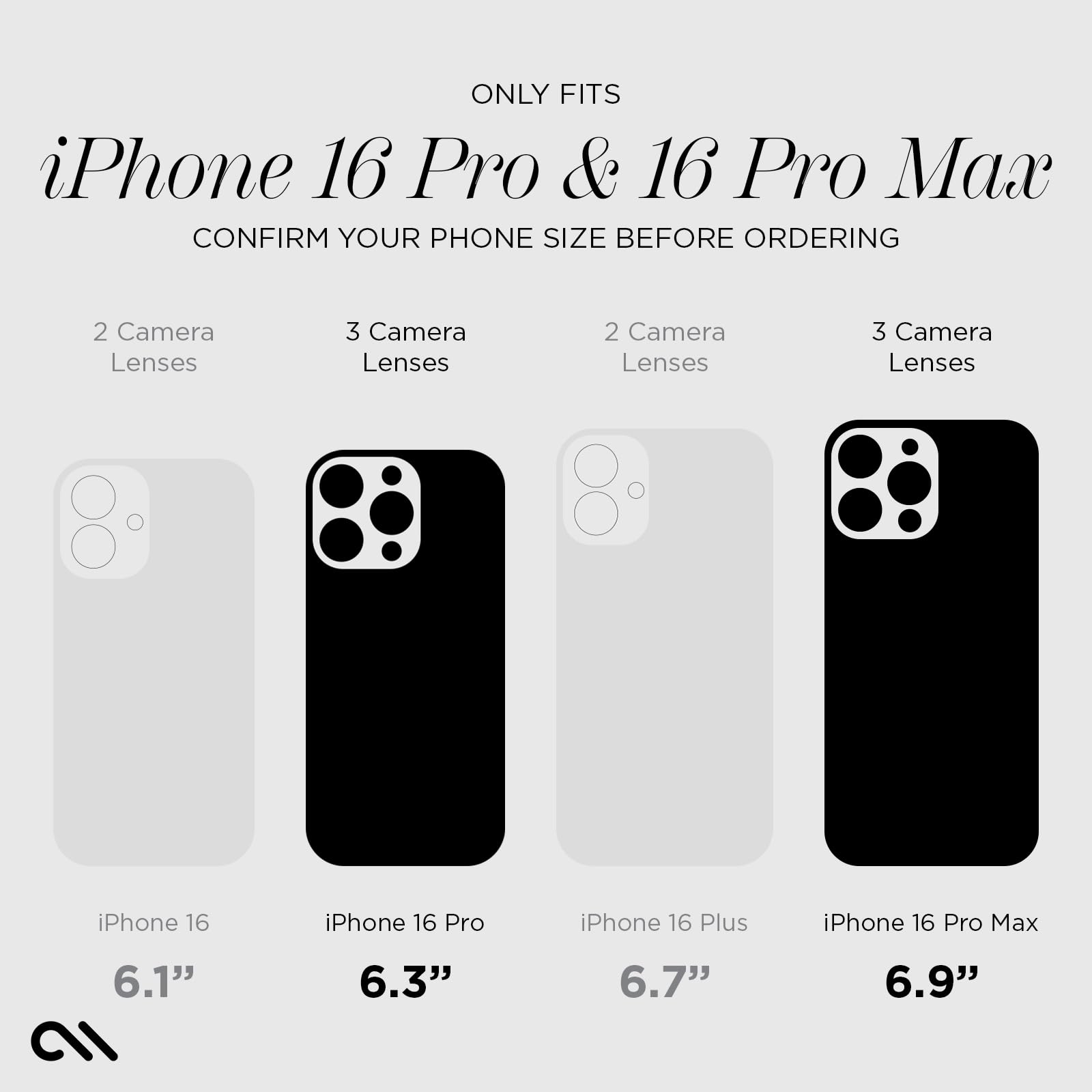 Foto 2 | Protector De Lente De Cámara Case-mate De Aluminio Para Iphone 16 Pro Max/iphone 16 Pro - Venta Internacional.