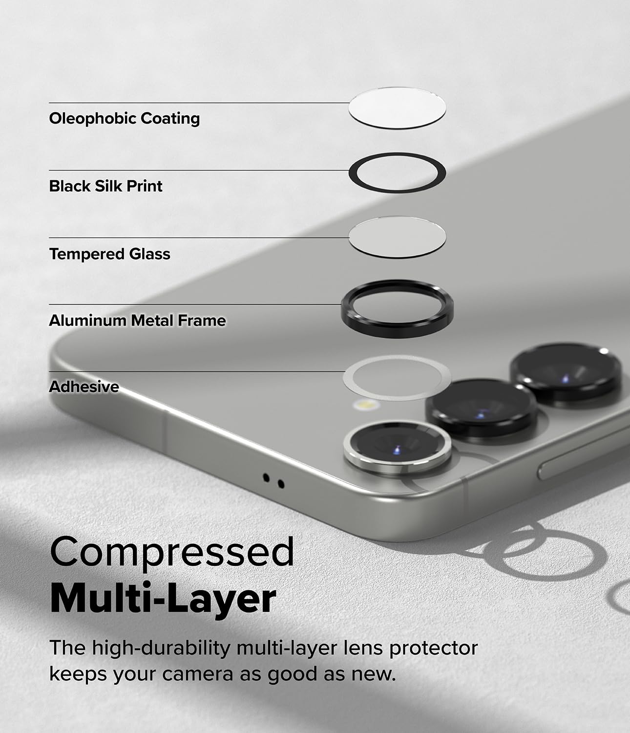 Foto 7 | Cámara Con Marco De Lente De Cristal Para Samsung Galaxy S25 Plus - Venta Internacional.