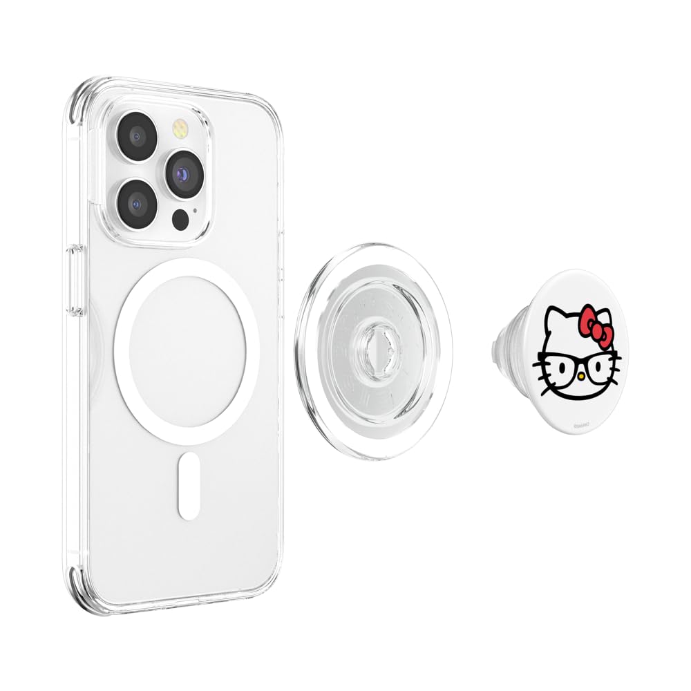 Foto 3 | Popsockets Popgrip Para Magsafe Hello Kitty Big Face Nerd - Venta Internacional.