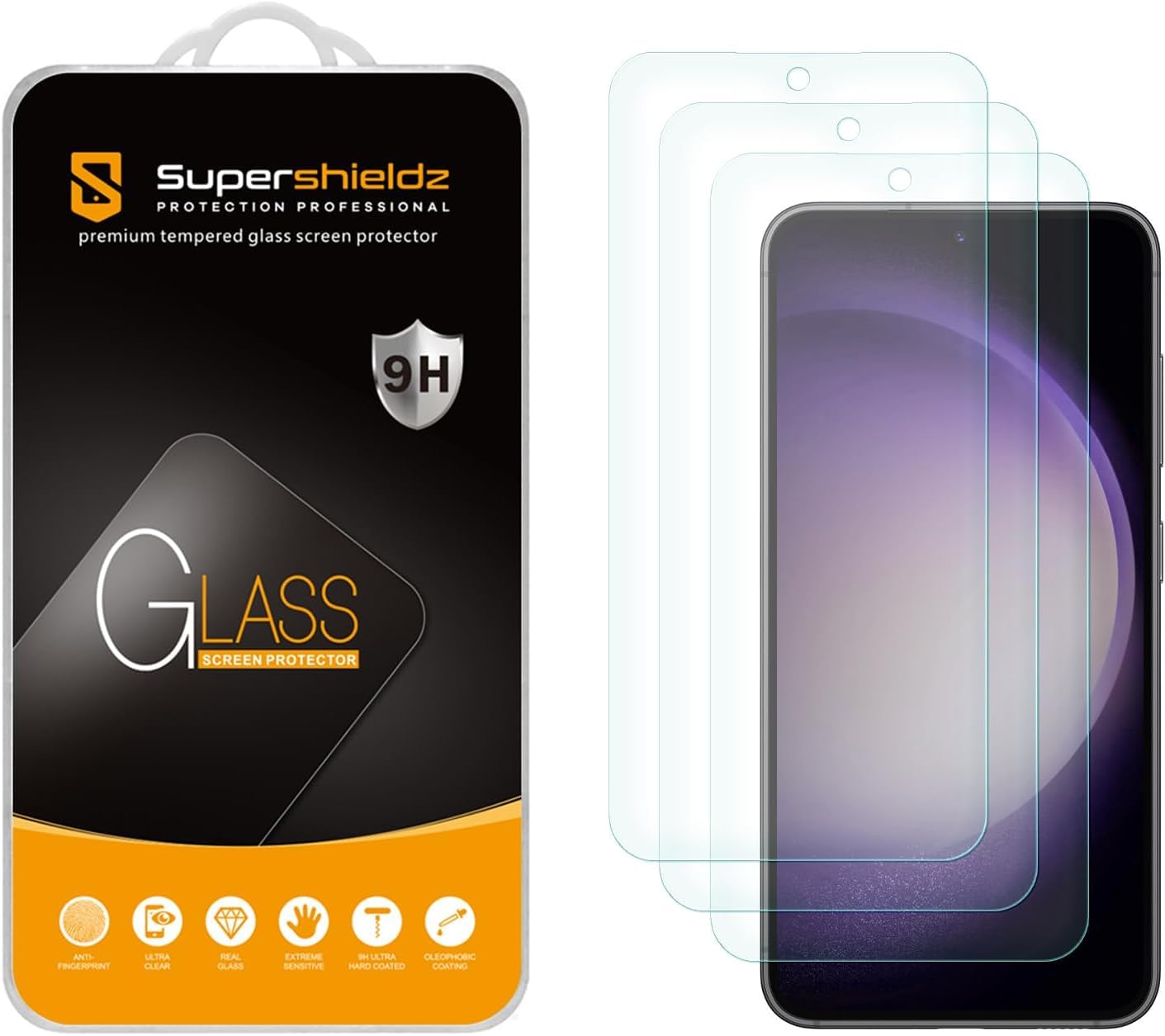 Foto 1 | Protector De Pantalla De Cristal Templado Supershieldz Para Samsung S23 Fe - Venta Internacional.