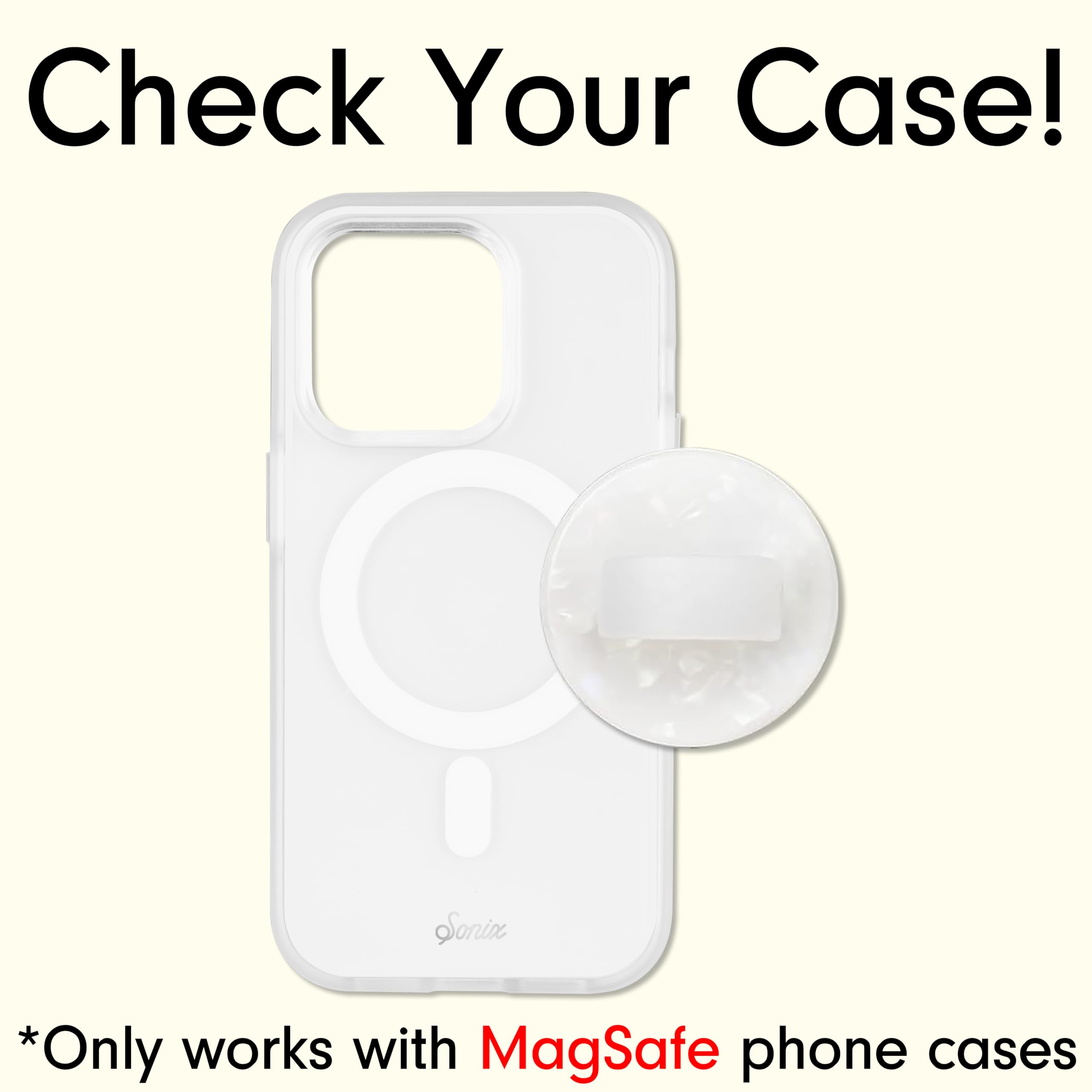 Foto 3 pulgar | Empuñadura Magnética Para Teléfono Sonix Compatible Con Magsafe White - Venta Internacional.