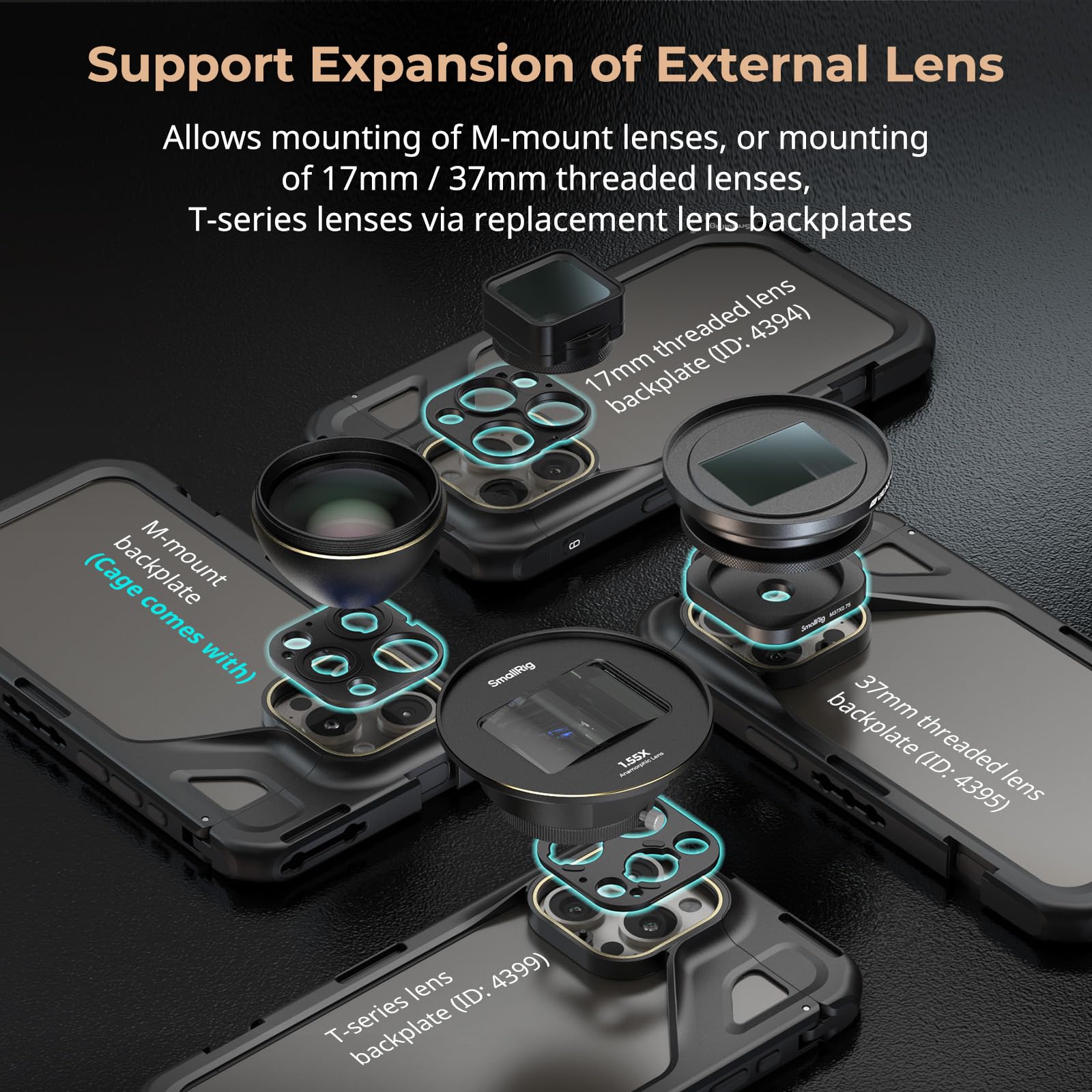 Foto 6 pulgar | Funda De Teléfono Smallrig Para Iphone 15 Pro Max Con Adaptador De Filtro De 67 Mm - Venta Internacional.