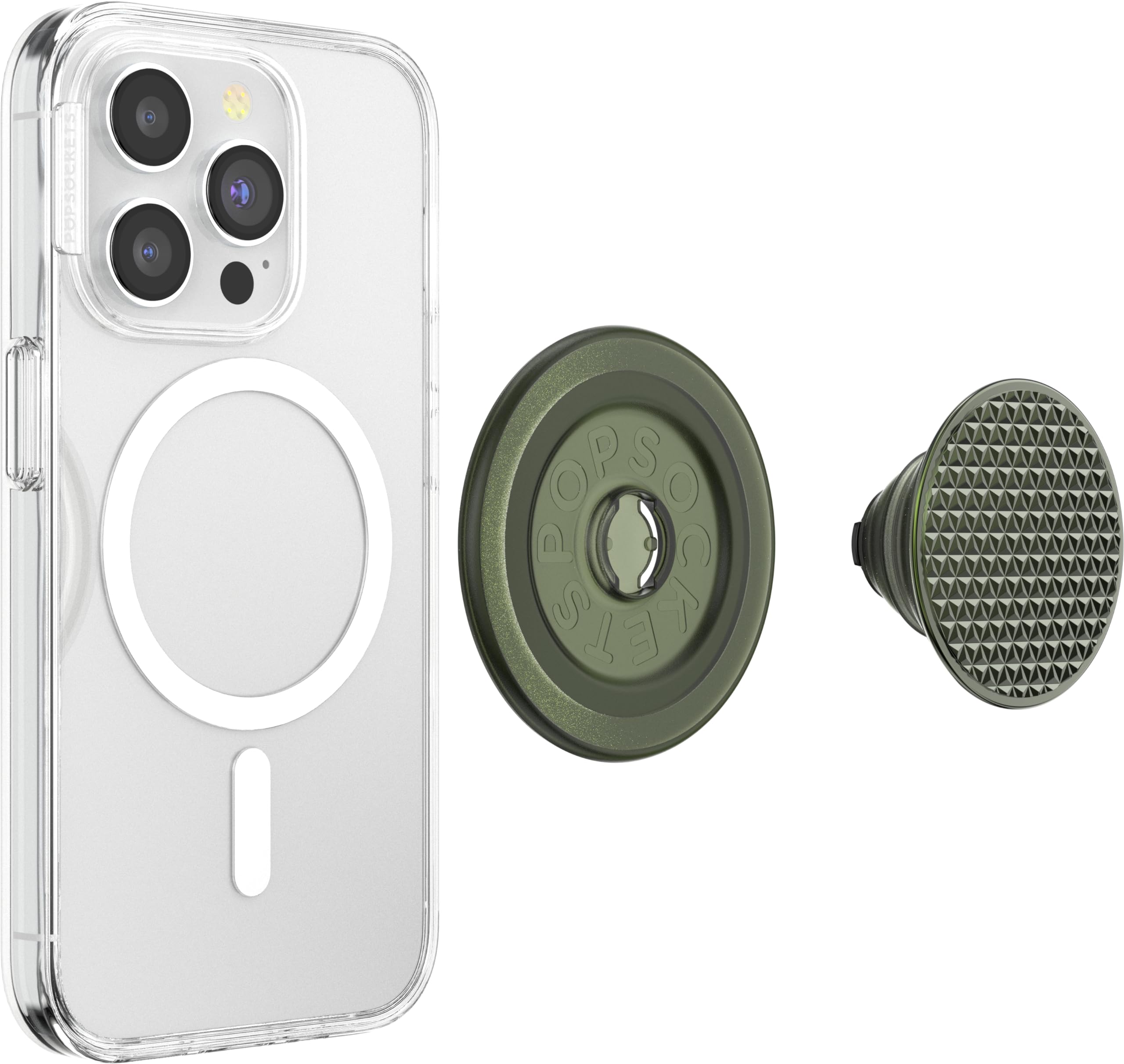 Foto 4 pulgar | Soporte Para Teléfono Popsockets Redondo, Compatible Con Magsafe Olive - Venta Internacional.