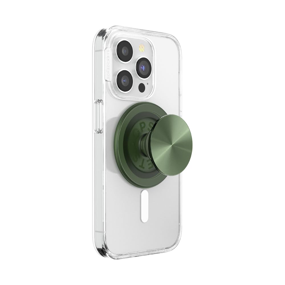 Empuñadura De Teléfono Popsockets Alum Radial Olive Compatible Con Magsafe - Venta Internacional. $1,192