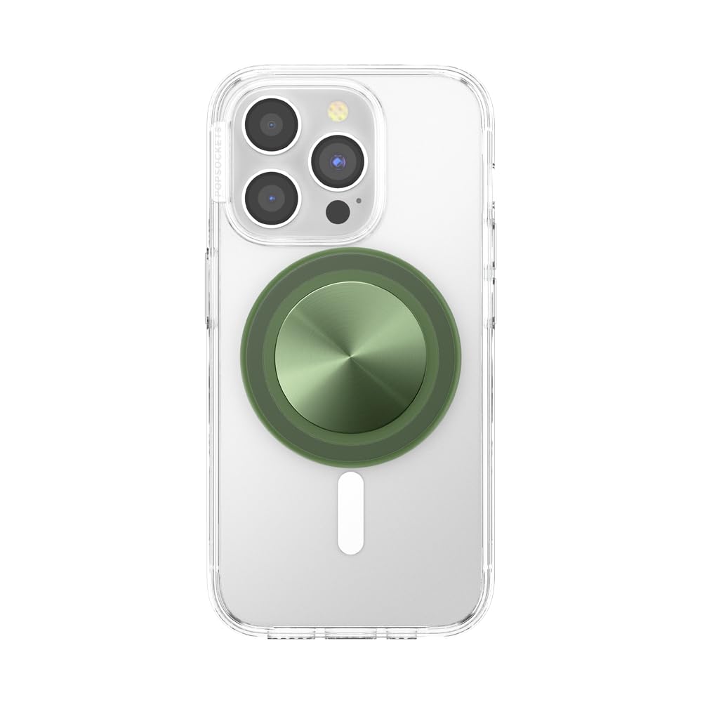 Foto 5 pulgar | Empuñadura De Teléfono Popsockets Alum Radial Olive Compatible Con Magsafe - Venta Internacional.