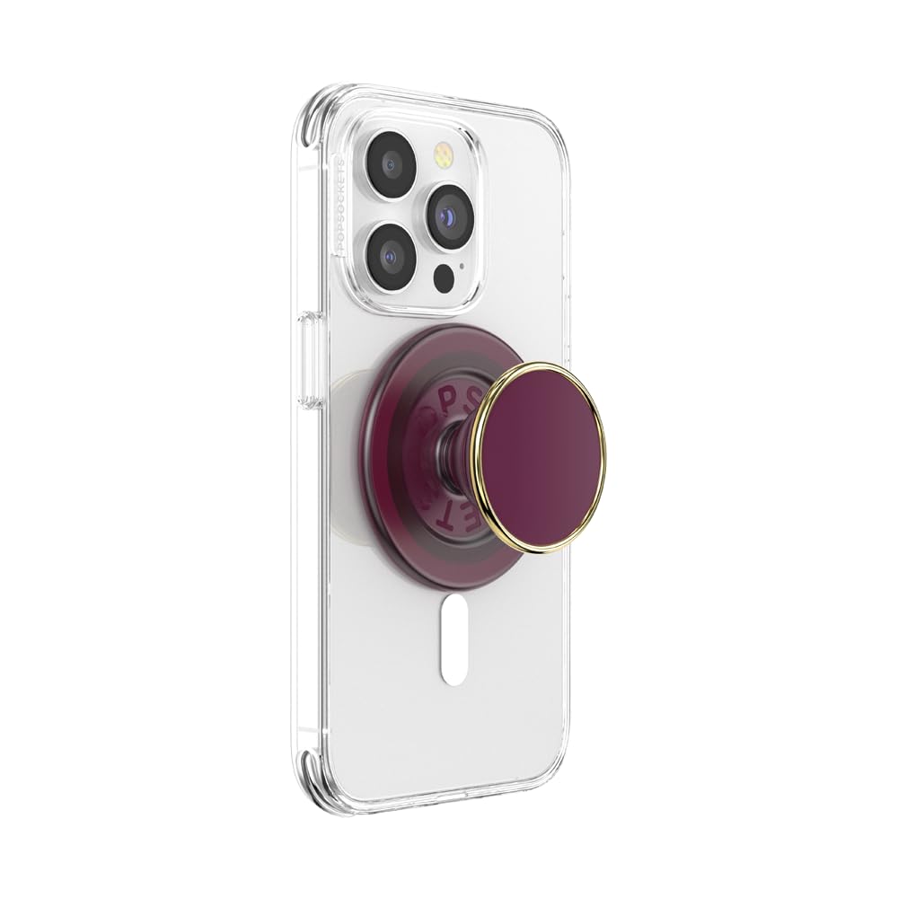 Foto 2 pulgar | Empuñadura Para Teléfono Con Soporte Expandible Popsockets Red Wine - Venta Internacional.
