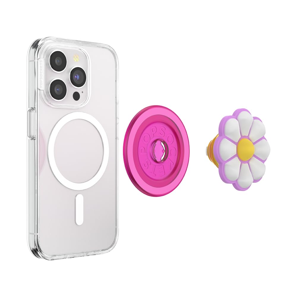 Foto 4 pulgar | Agarre Para Teléfono Popsockets Redondo Compatible Con Magsafe Doodle Daisy Boca - Venta Internacional.
