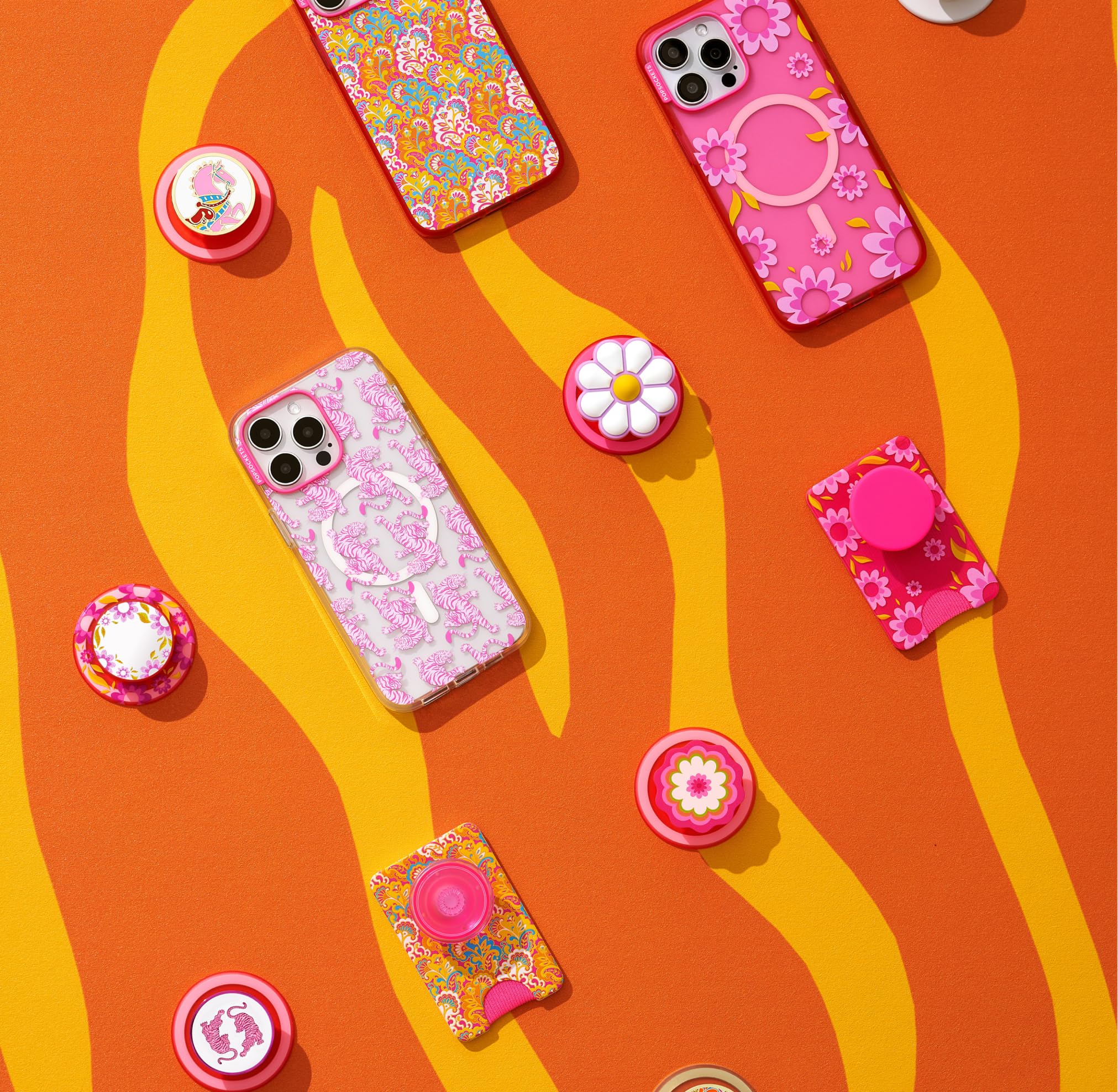 Foto 7 pulgar | Agarre Para Teléfono Popsockets Redondo Compatible Con Magsafe Doodle Daisy Boca - Venta Internacional.