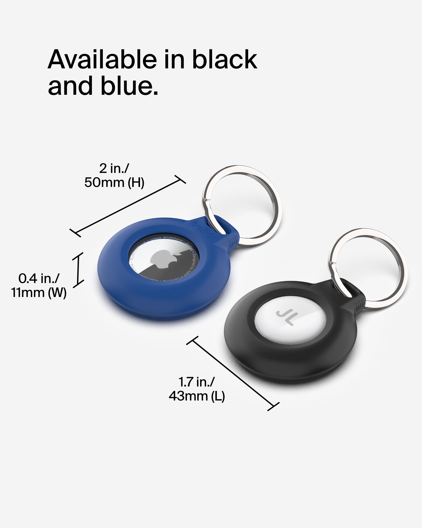 Foto 6 pulgar | Soporte Seguro Impermeable Para Airtag Con Llavero Belkin, Negro - Venta Internacional.