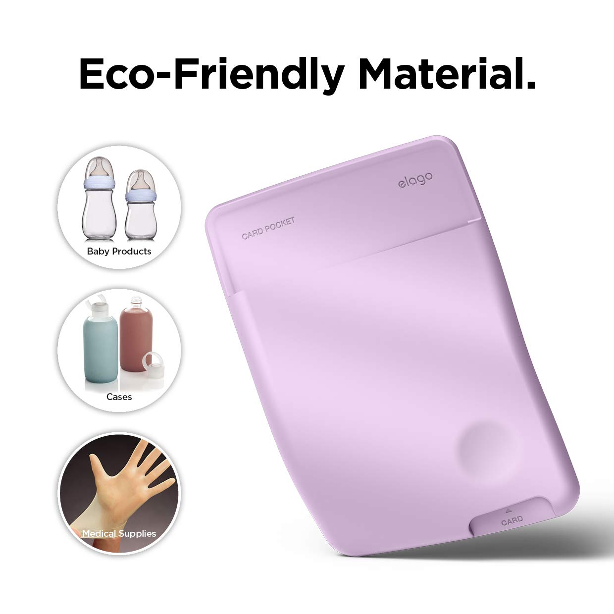 Foto 3 | Tarjetero Para Teléfono Elago Secure Wallet Ultra Slim Lavender - Venta Internacional.