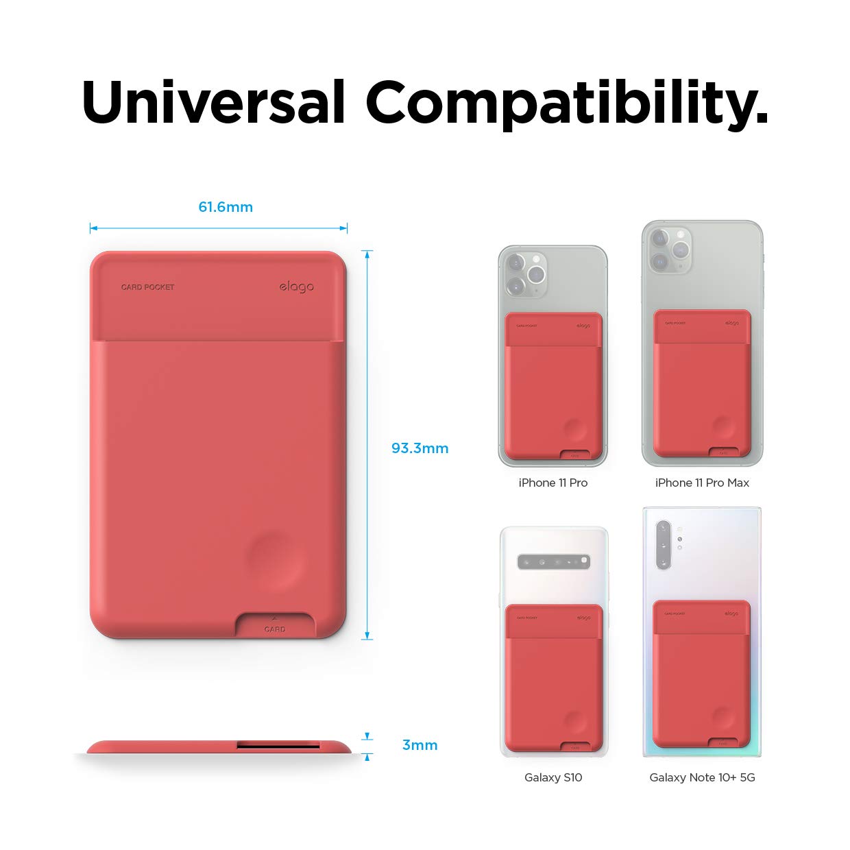 Foto 4 pulgar | Tarjetero Elago Secure Wallet Ultra Slim Italian Rose - Venta Internacional.