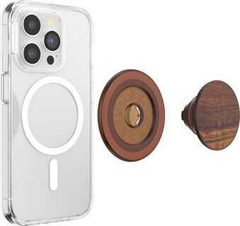 Foto 3 | Soporte Para Teléfono Popsockets Redondo, Compatible Con Magsafe, Madera De Olivo - Venta Internacional.