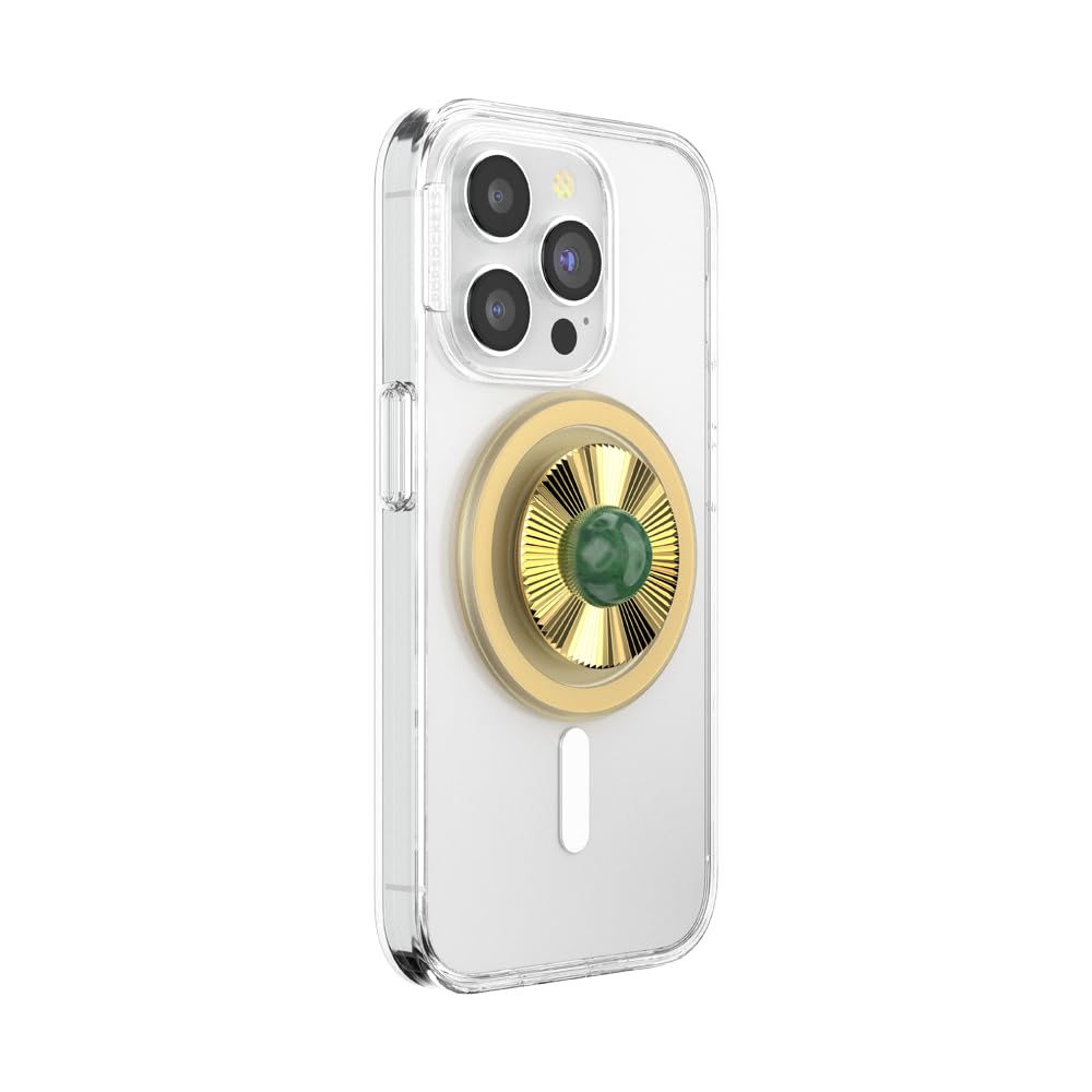Foto 2 | Broche Con Forma De Gema Popsockets Para Teléfono, Jade, Compatible Con Magsafe - Venta Internacional.