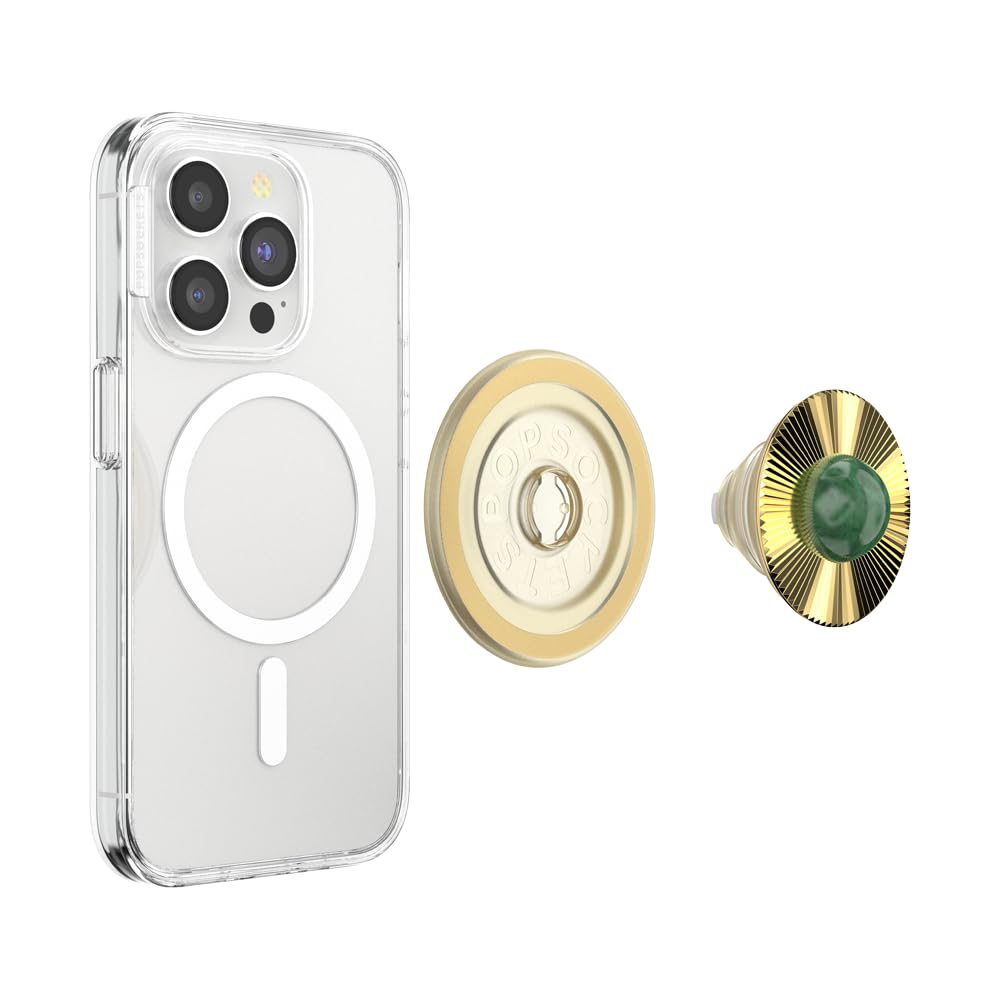 Foto 4 pulgar | Broche Con Forma De Gema Popsockets Para Teléfono, Jade, Compatible Con Magsafe - Venta Internacional.