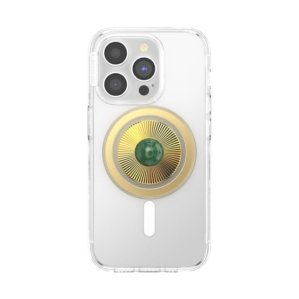 Foto 5 pulgar | Broche Con Forma De Gema Popsockets Para Teléfono, Jade, Compatible Con Magsafe - Venta Internacional.
