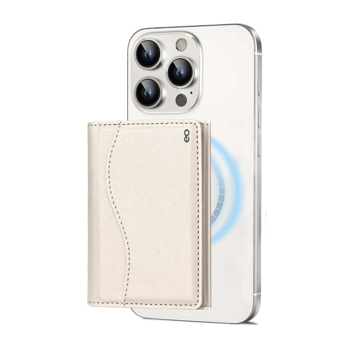 Foto 2 | Tarjetero Cartera Magnética Plegable Con 6 Ranuras Eo Safe Imports Esi-19905 Blanco