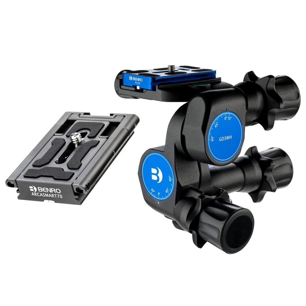 Foto 2 pulgar | Cabezal Con Engranaje De 3 Vías Benro Gd3wh Con Placa Arcasmart70 Gd3whacs70 - Venta Internacional.