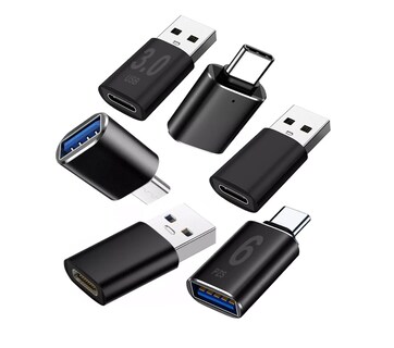 Foto 1 | Daptador Xtellar Otg Usb Tipo C A Usb 3.0 5gbps 6 Piezas Color Negro