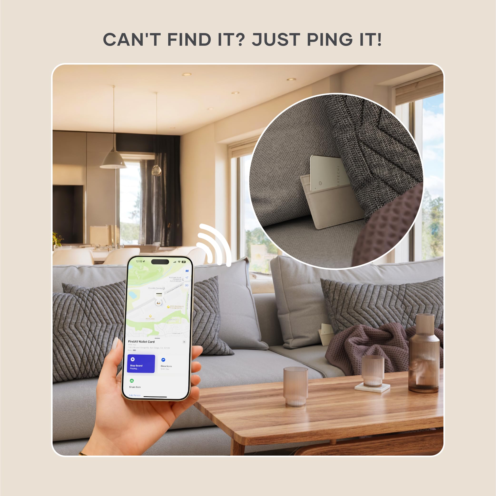 Foto 4 | Tarjeta Tipo Cartera Satechi Findall Con Find My  Carga Inalámbrica - Venta Internacional.