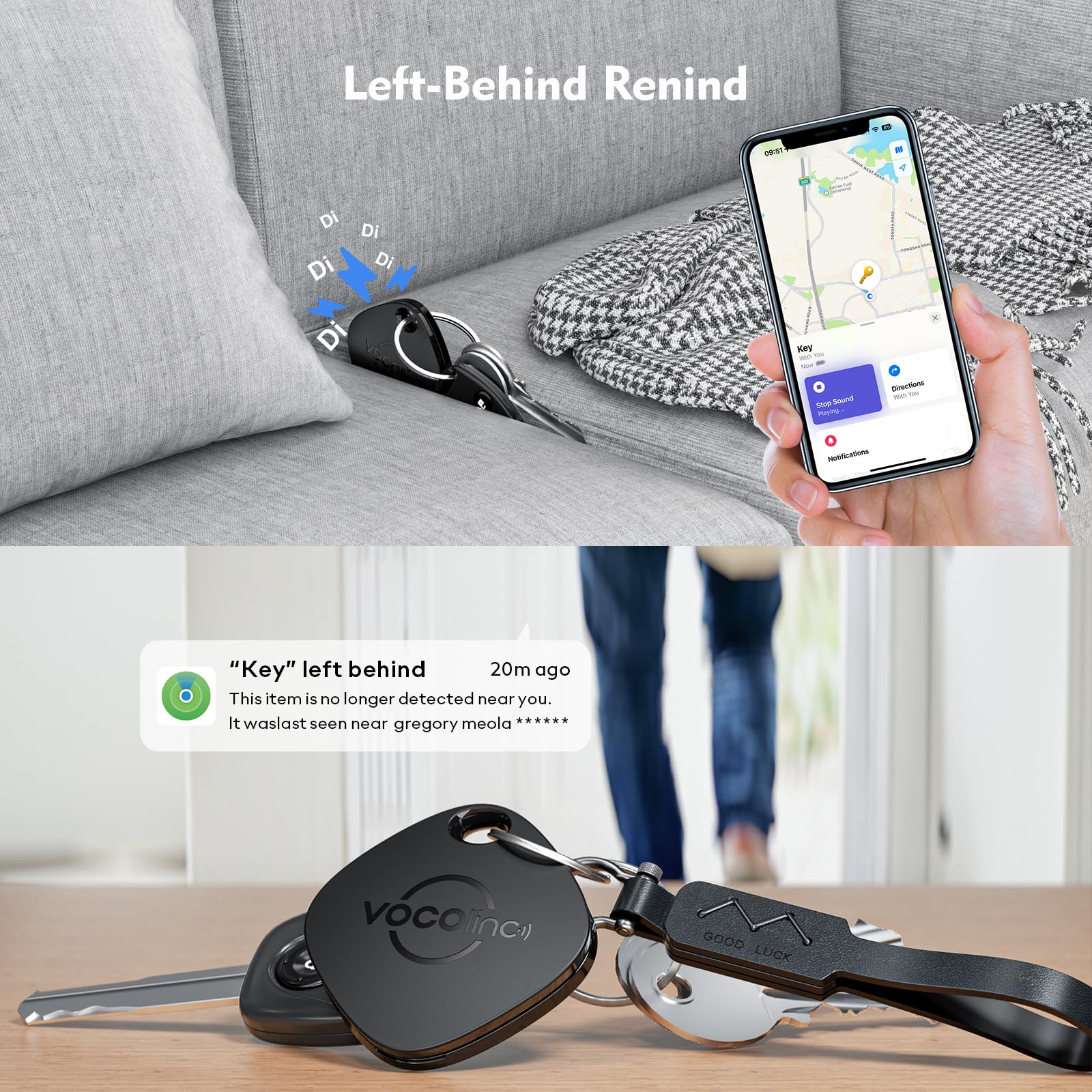 Foto 3 pulgar | Etiqueta Rastreadora De Equipaje Key Finder Vocolinc Con Find My Ios - Venta Internacional.
