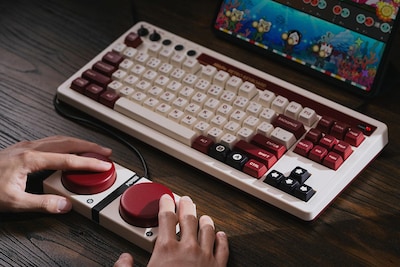 Foto 2 | Teclado Retromecánico De 8 Bits Bluetooth 2 4 G/usb-c Fami