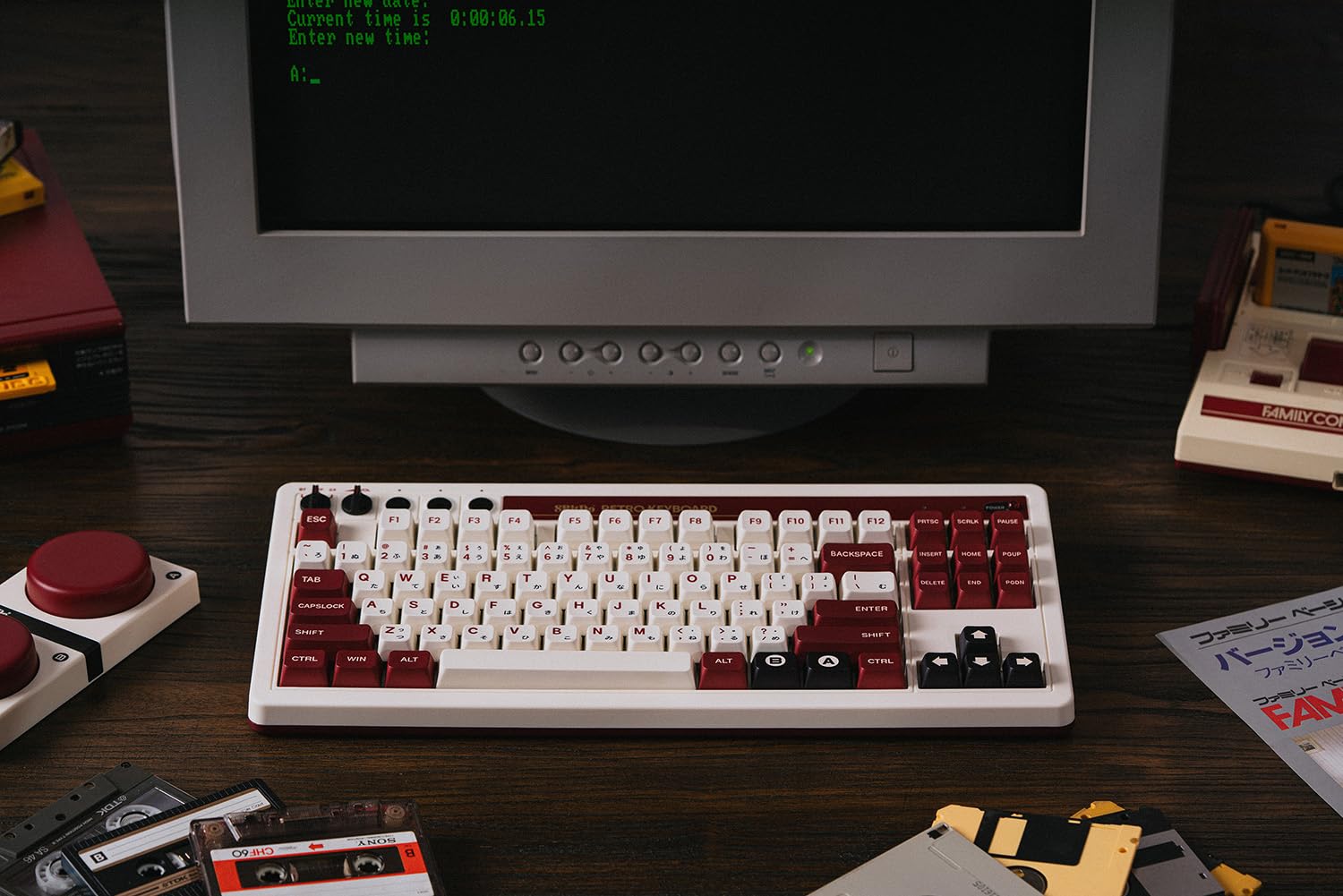 Foto 8 pulgar | Teclado Retromecánico De 8 Bits  Bluetooth  2 4 G/usb-c  Fami