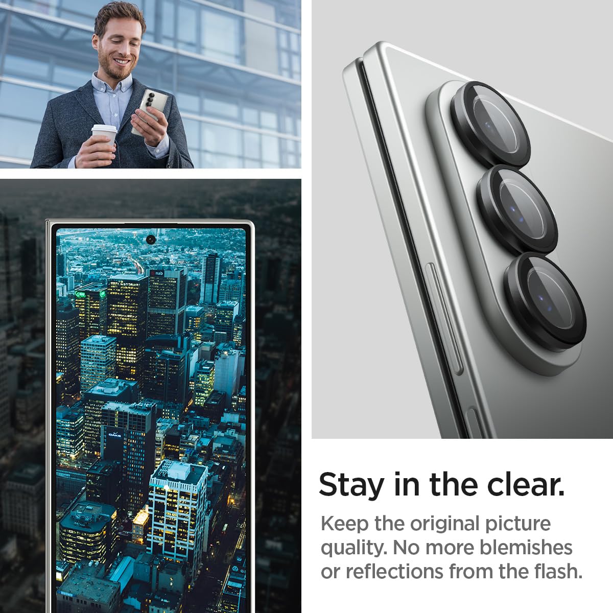 Foto 4 | Protector De Pantalla Para Lente De Cámara Spigen Glastr Ez Fit Galaxy Z Fold 7 - Venta Internacional.