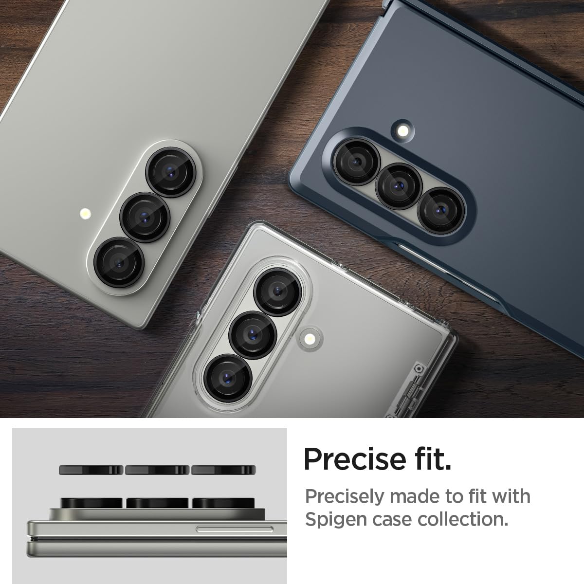 Foto 6 | Protector De Pantalla Para Lente De Cámara Spigen Glastr Ez Fit Galaxy Z Fold 7 - Venta Internacional.