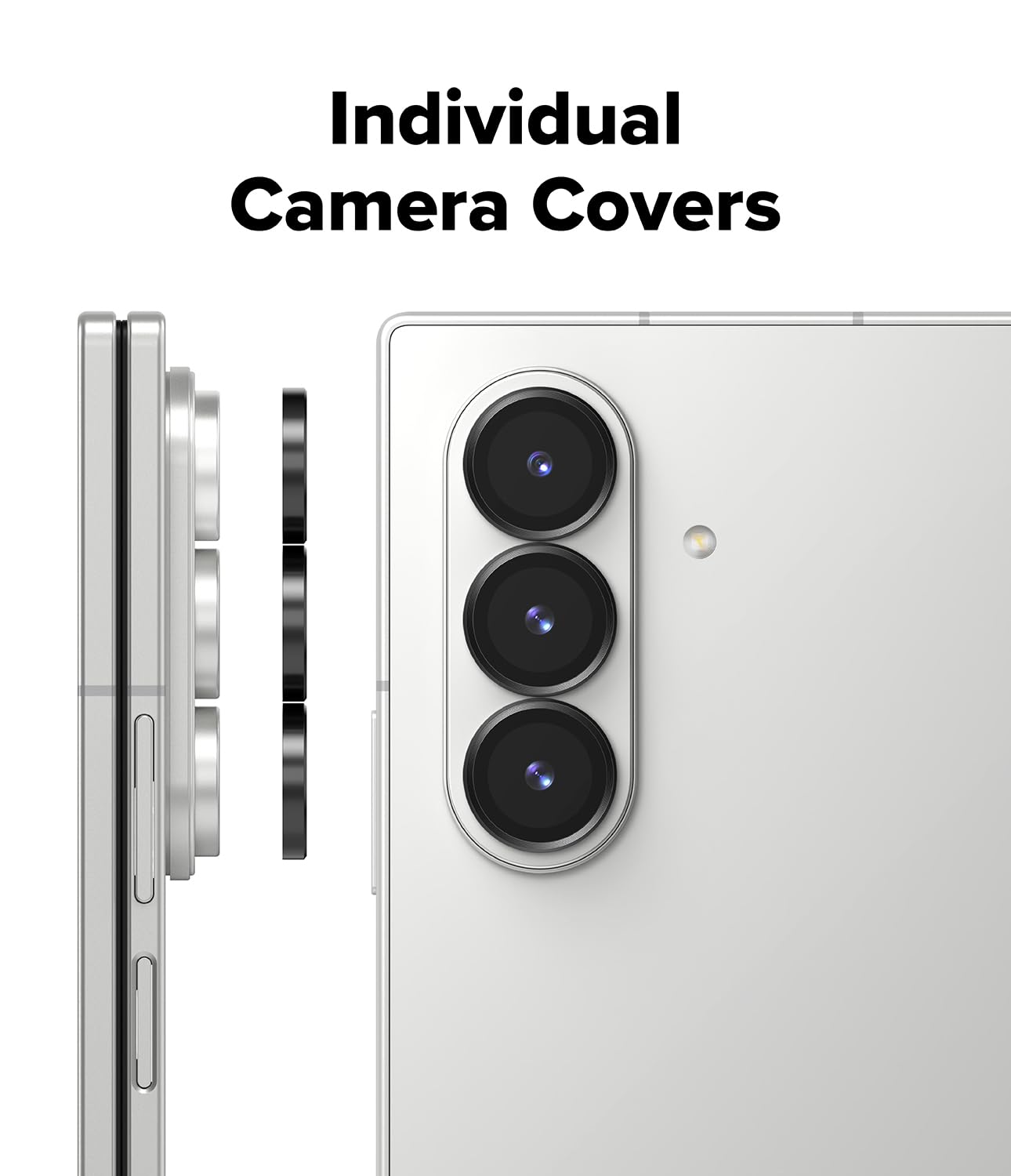 Foto 3 | Protector De Vidrio Para Marco De Lente De Cámara Ringke Para Samsung Galaxy Z Fold 7  Paquete De 2 - Venta Internaci
