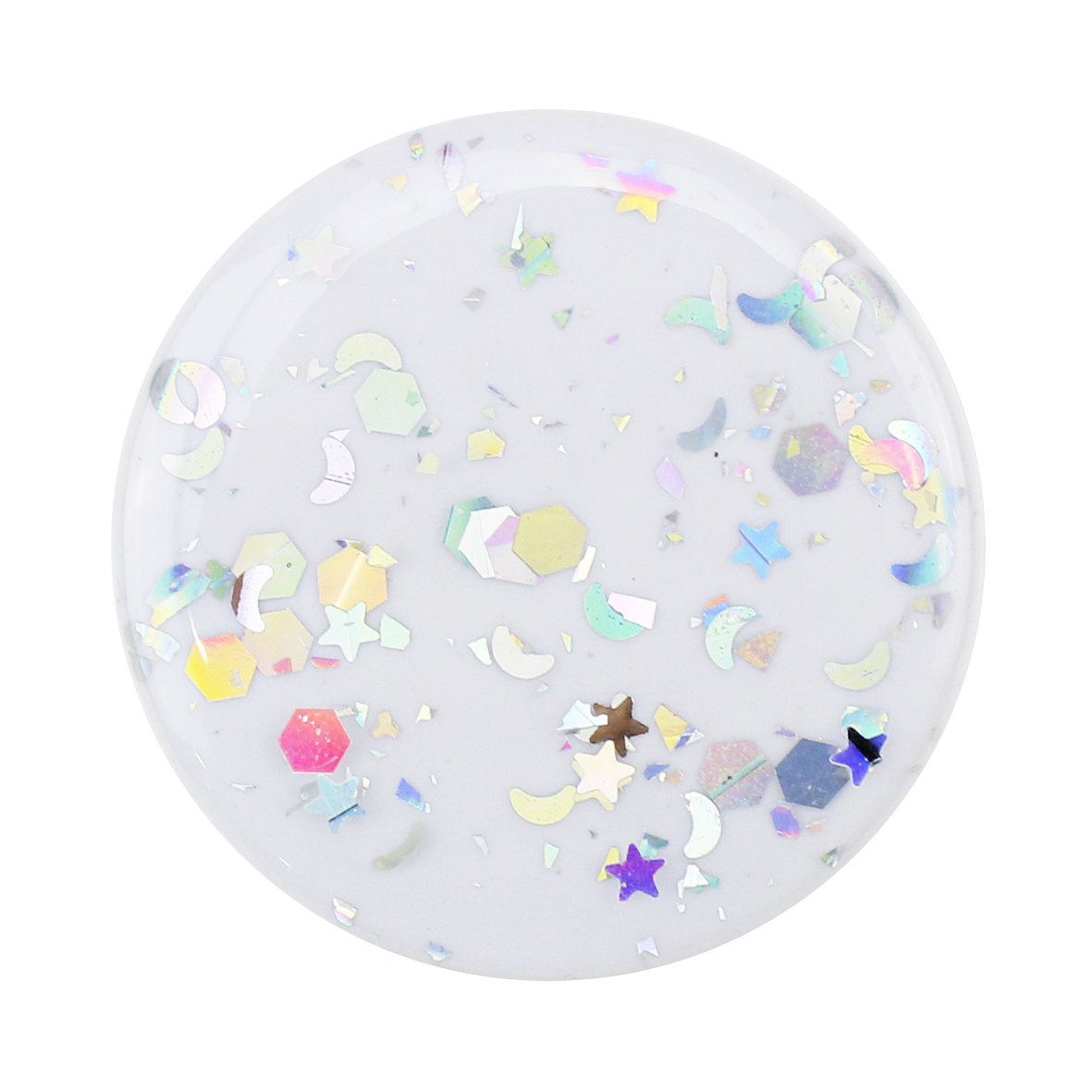 Pop Triche Diseño Gel Glitter color Blanco