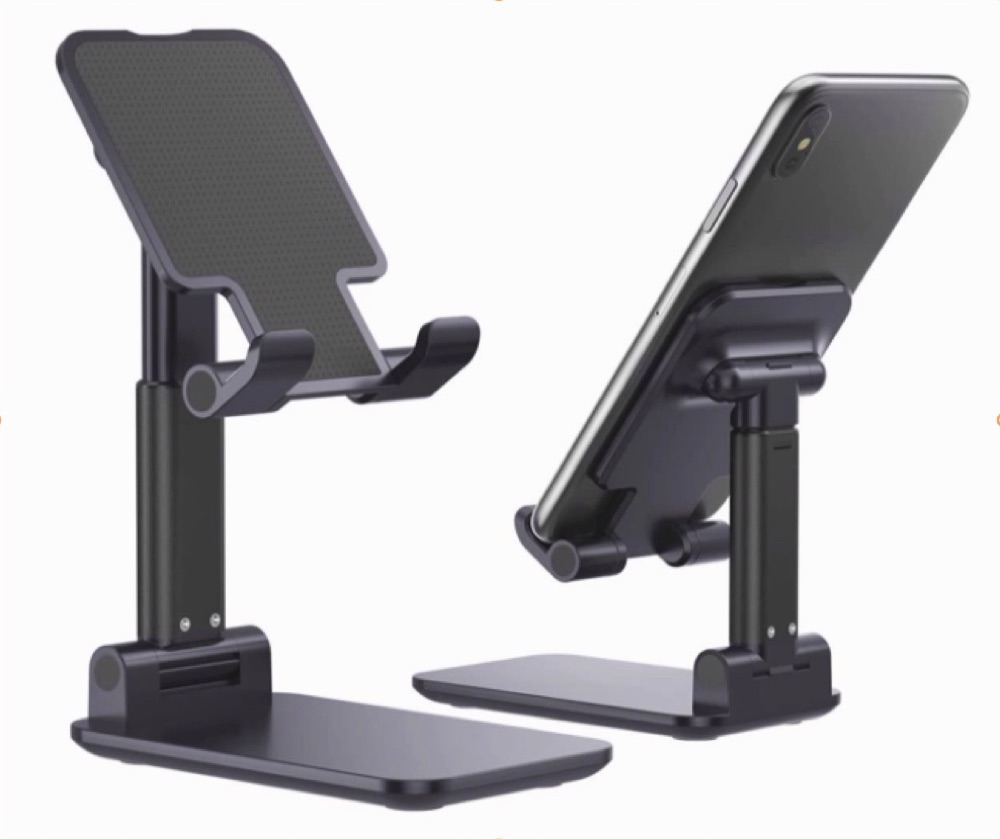 Foto 3 pulgar | Soporte Genérico Para Celular O Tablet De Escritorio 2 Por 1 color Negro