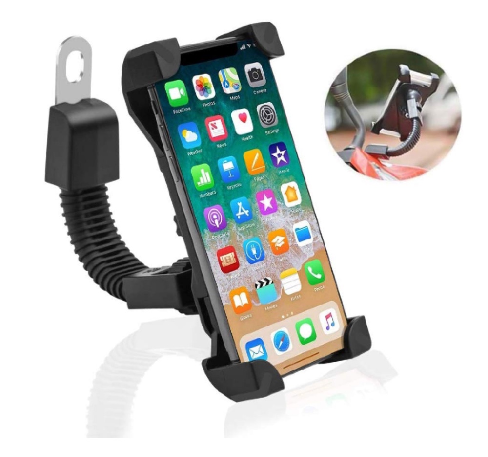 Foto 3 pulgar | Soporte Para Teléfono Celular De Motocicleta Negro