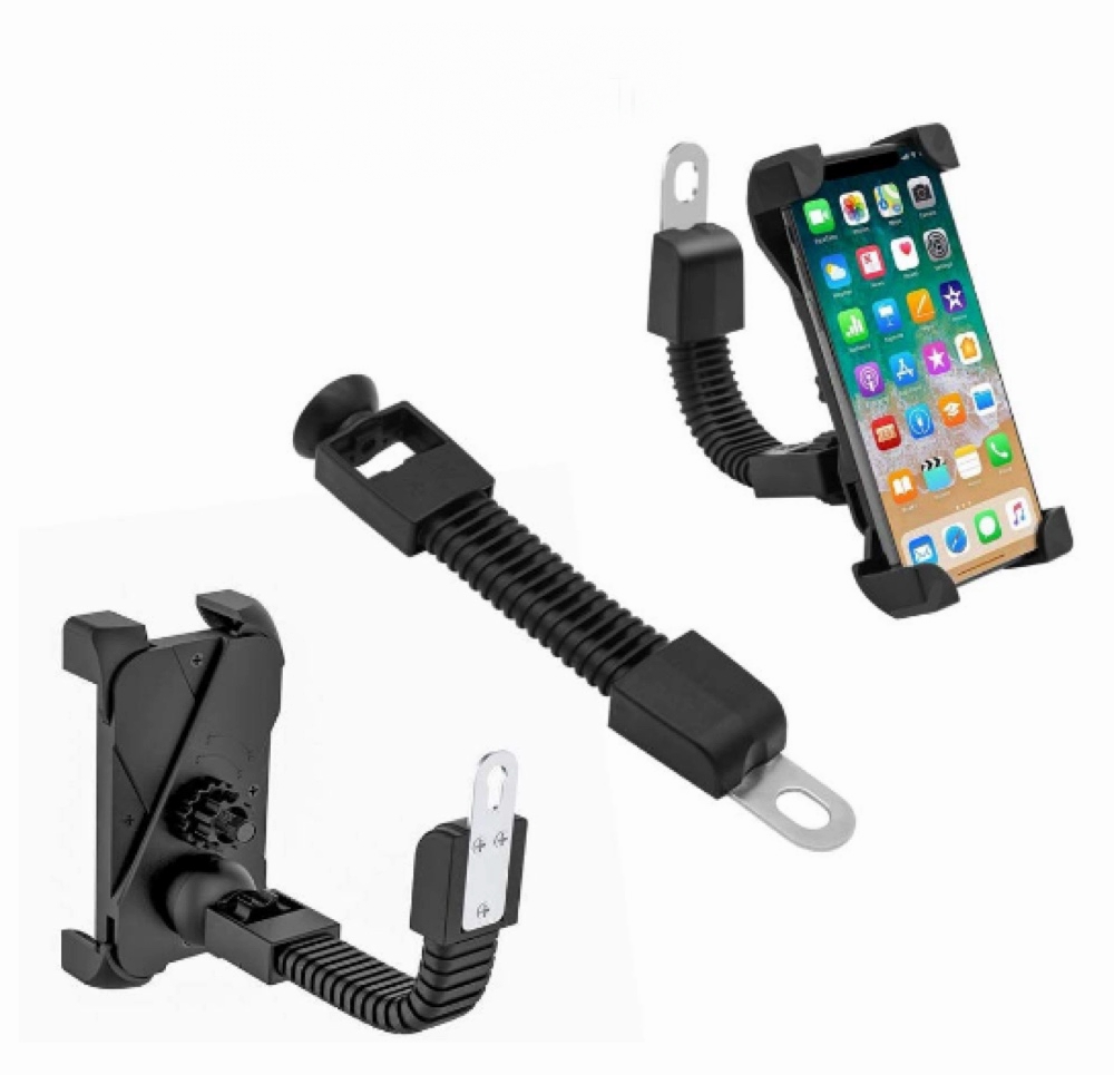 Foto 4 pulgar | Soporte Para Teléfono Celular De Motocicleta Negro