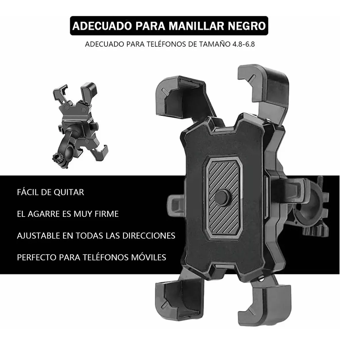 Foto 2 | Soporte para Celular Eo Safe Imports Esi3825 color Negro
