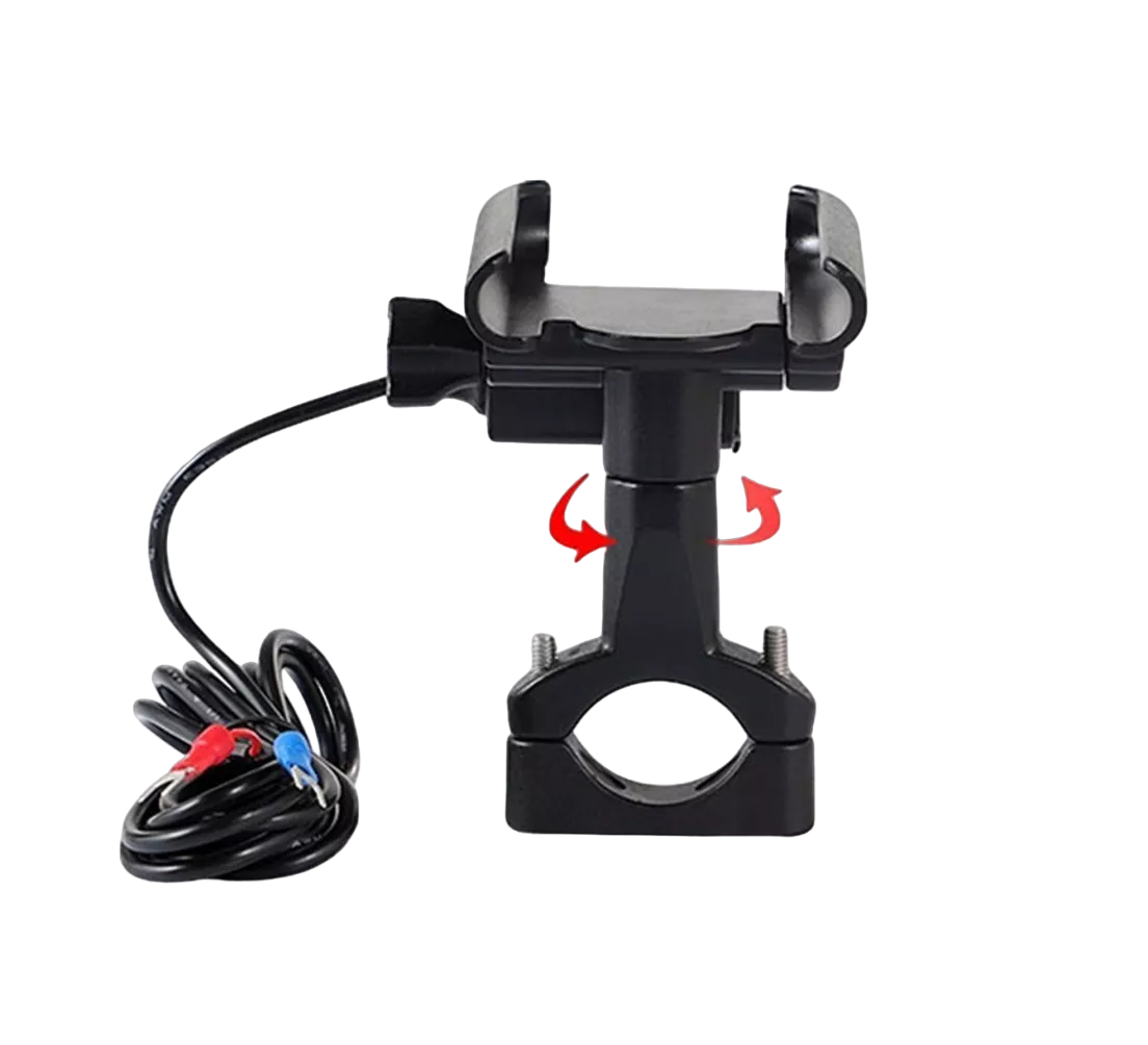 Soporte para Celular Belug Aluminio para Motocicleta color Negro