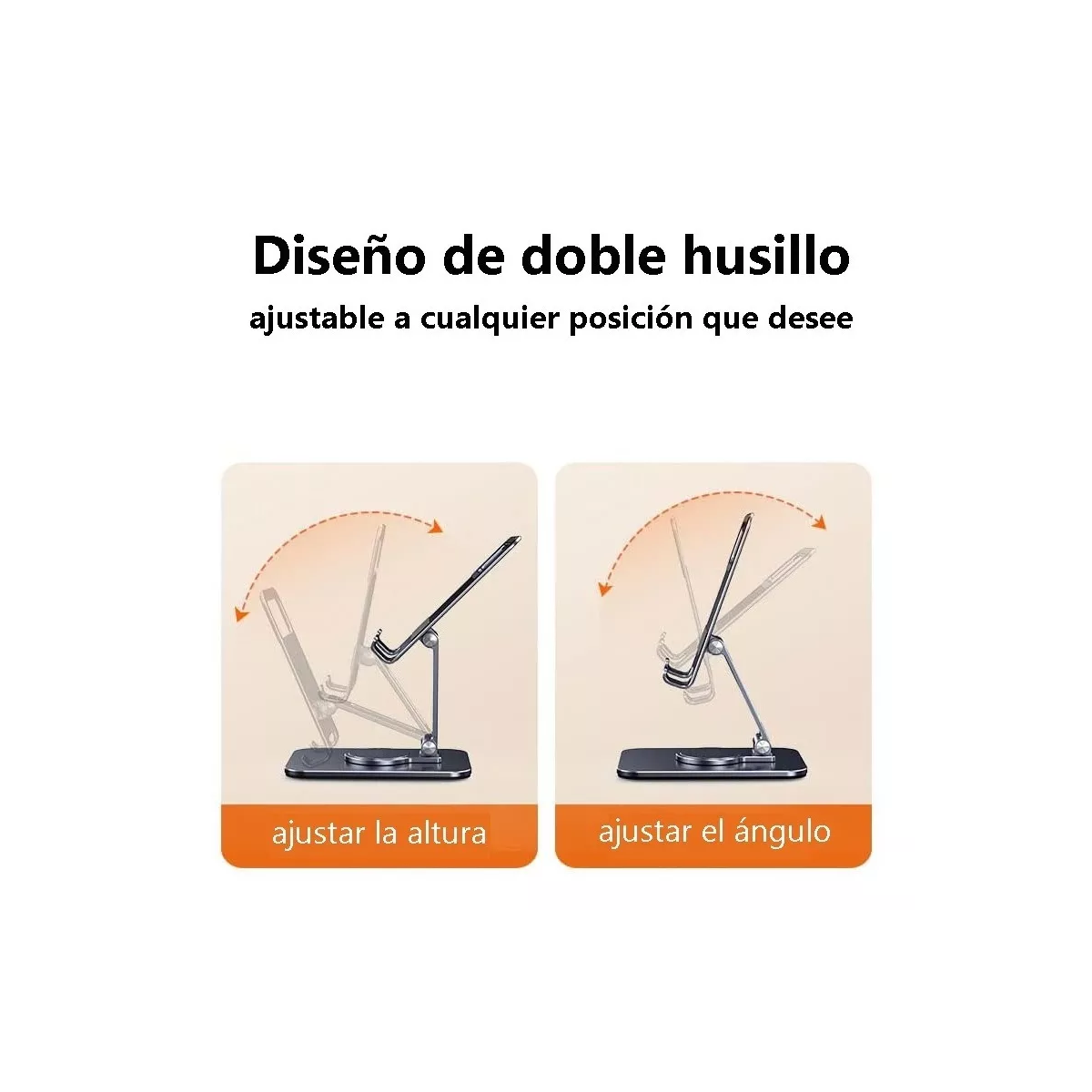 Foto 3 pulgar | Soporte para Tableta y Celular Eo Safe Imports ESI-8902 Plateada