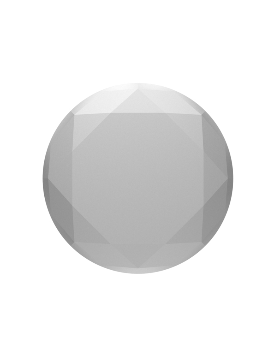 Grip Popsockets Silver Metallic Diamond Phone