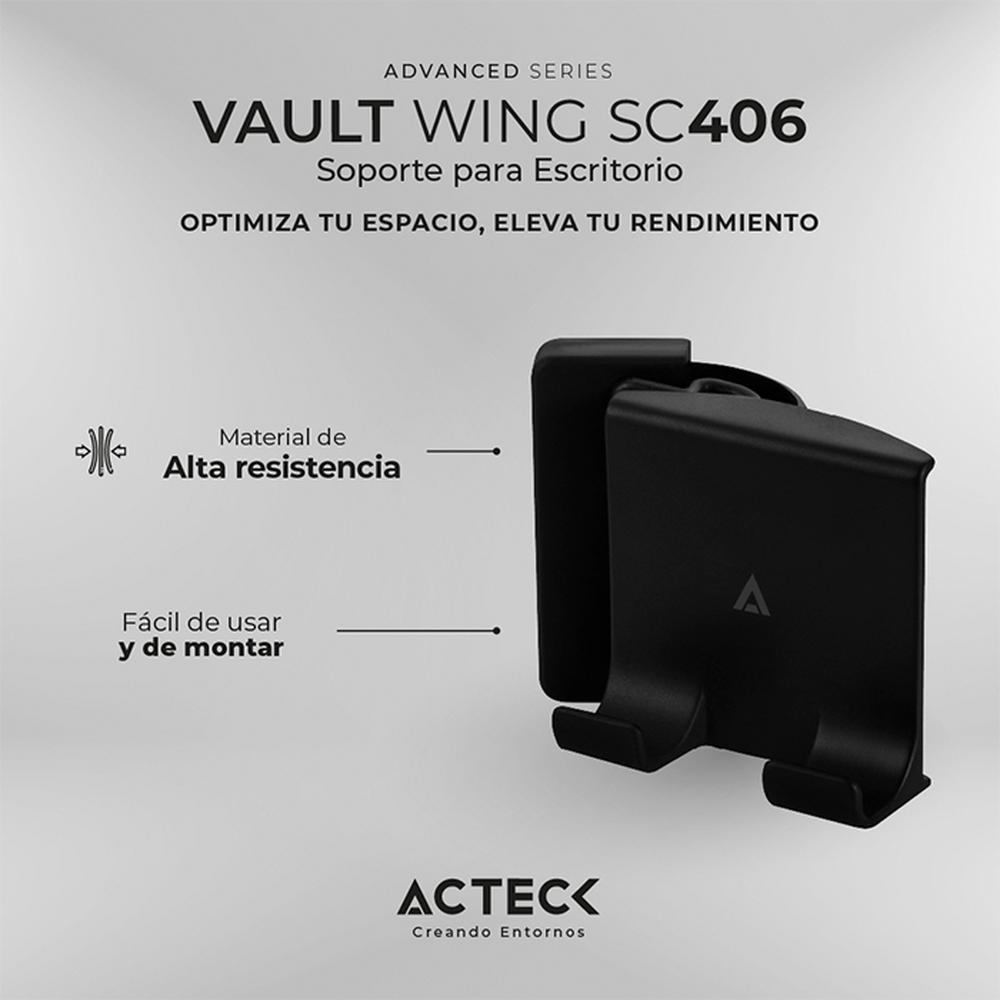 Foto 3 pulgar | Soporte de Monitor para Celular Acteck Vault Wing Sc406 Clip Sujetador Ac-936576 Negro