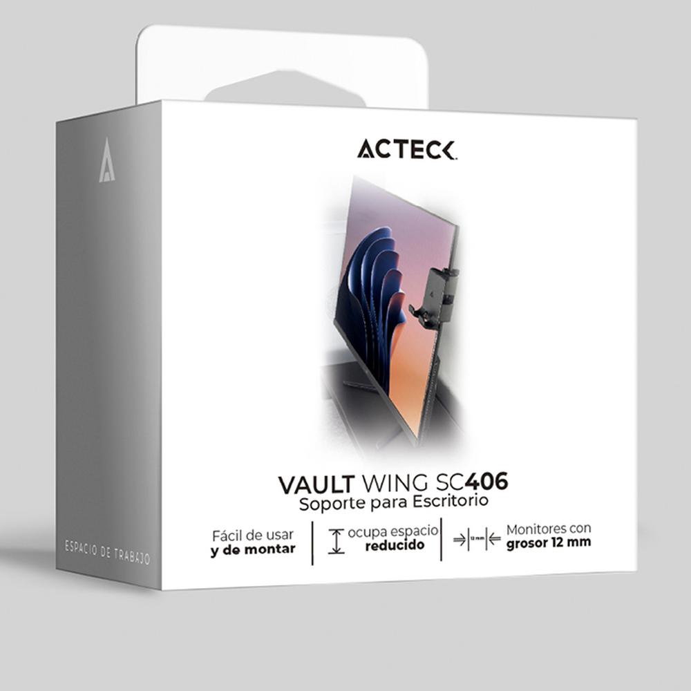 Foto 7 pulgar | Soporte de Monitor para Celular Acteck Vault Wing Sc406 Clip Sujetador Ac-936576 Negro