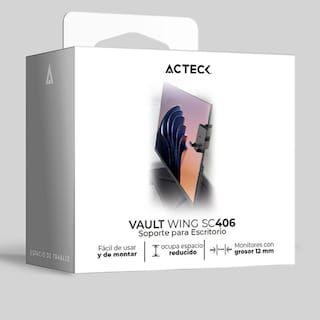 Foto 6 | Soporte de Monitor para Celular Acteck Vault Wing Sc406 Clip Sujetador Ac-936576 Negro