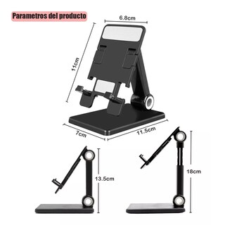 Foto 4 | Soporte De Escritorio Para Celular Plegable Y Ajustable Eo Safe Imports Esi-10267 Negro