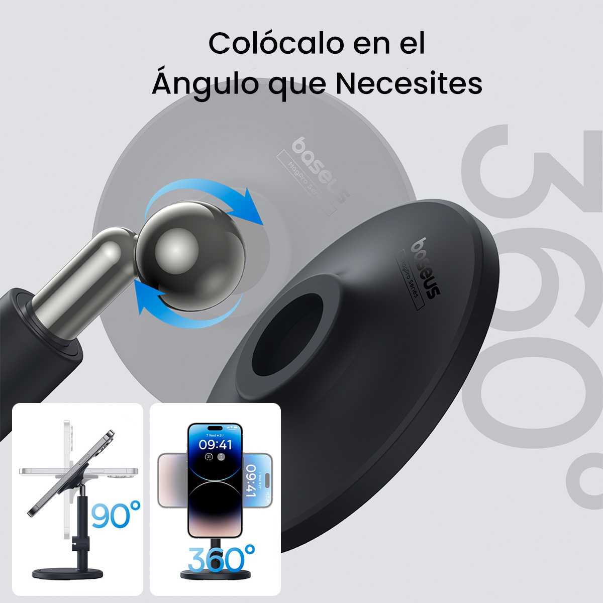 Foto 4 pulgar | Soporte Magnético Baseus para Teléfono y Tablet Ajustable