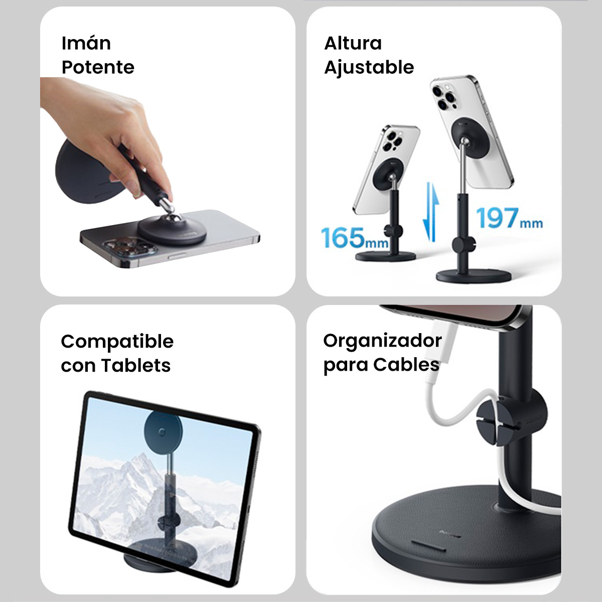 Foto 5 pulgar | Soporte Magnético Baseus para Teléfono y Tablet Ajustable